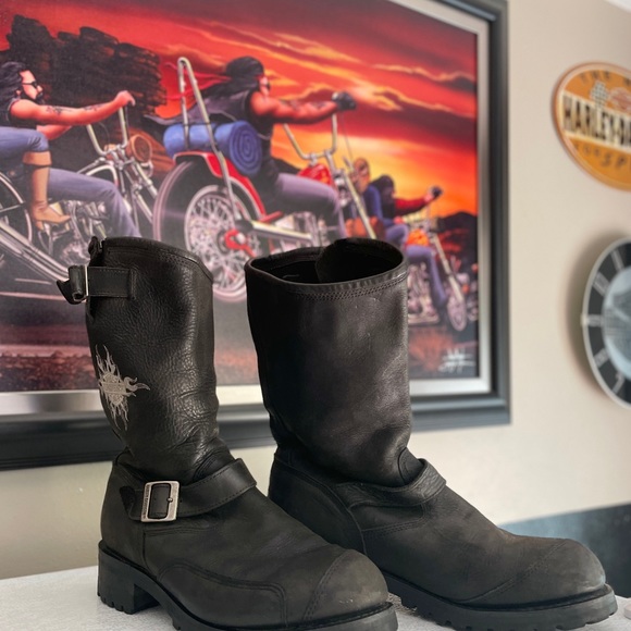 Vintage Harley Davidson Boots